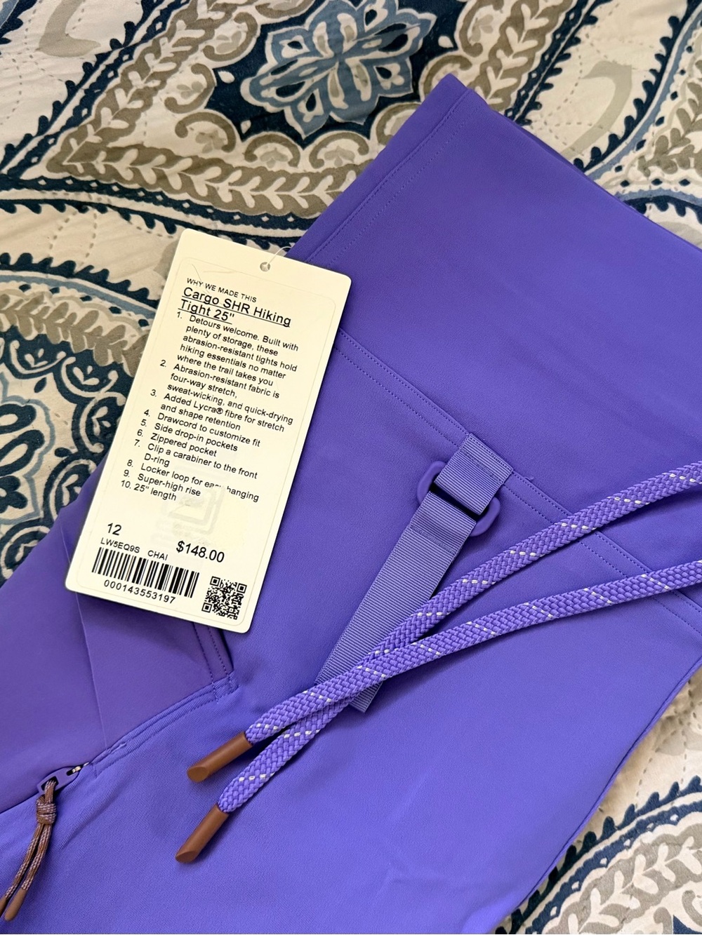 lululemon athletica Purple Track Pants with Drawcord